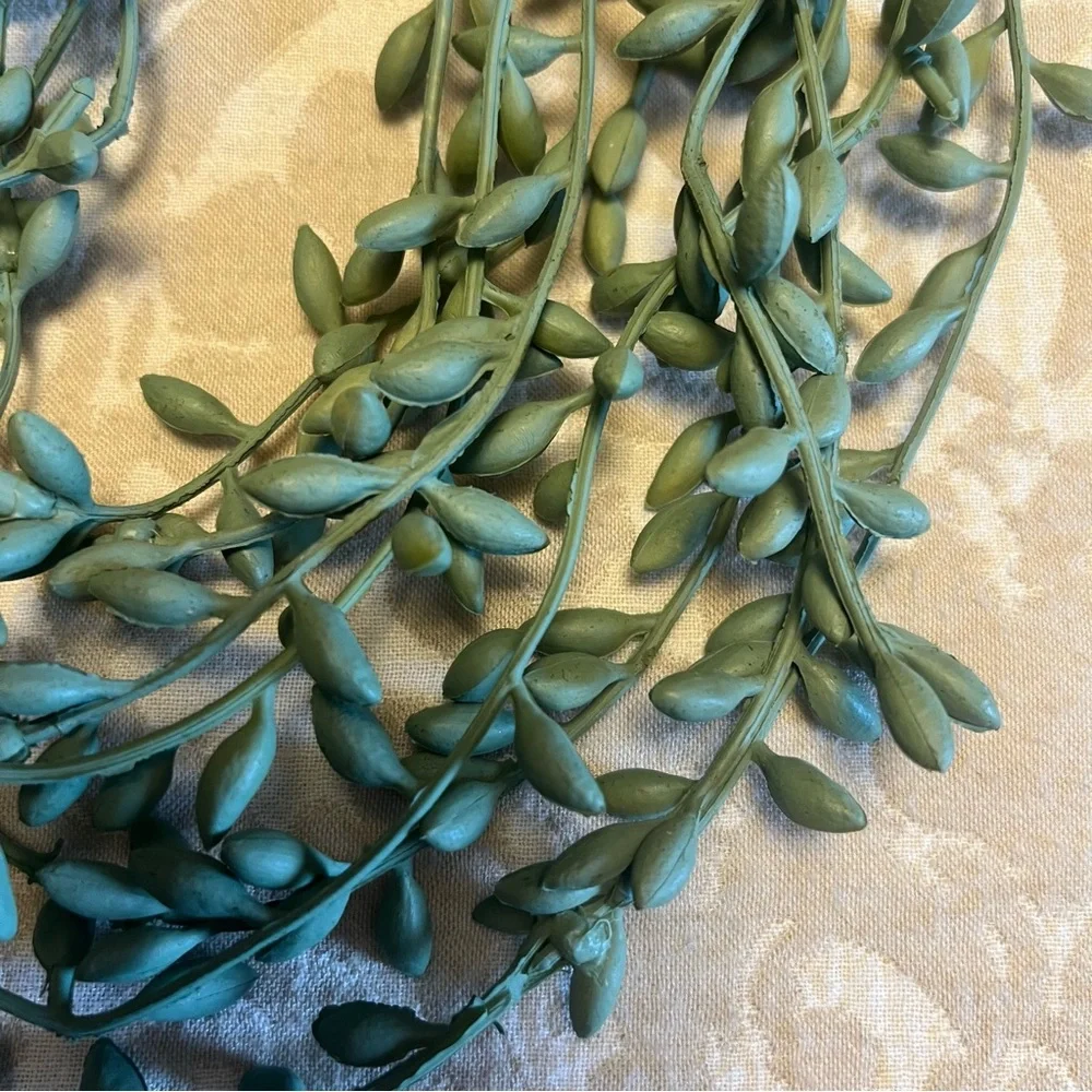 Pottery Barn Green Faux Floral Garland